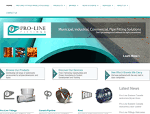 Tablet Screenshot of pro-linefittings.com